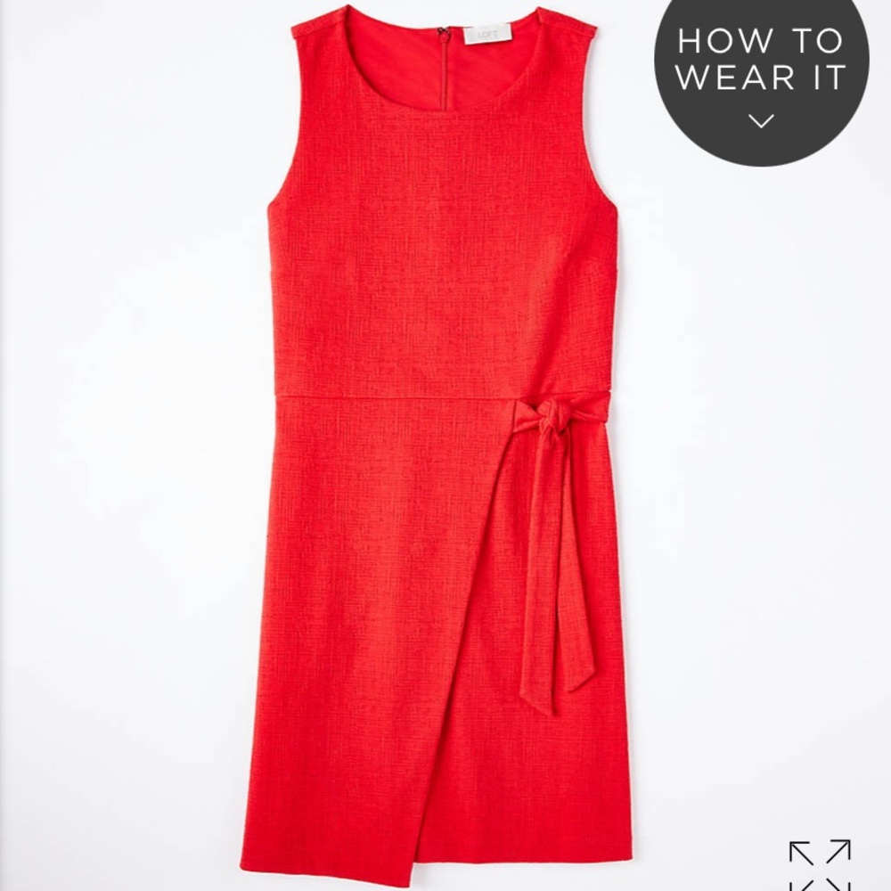 Beautiful red wrap dress from loft